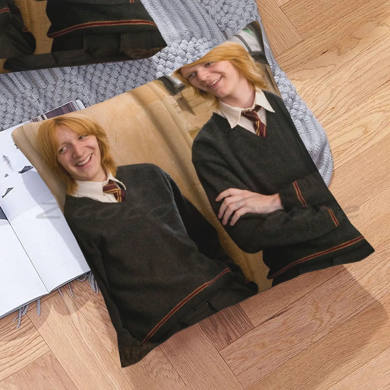 Weasley Twins Персонализированный набор для изготовления мягкой подушки из плюша и льна с бархатной обивкой Джордж Фред