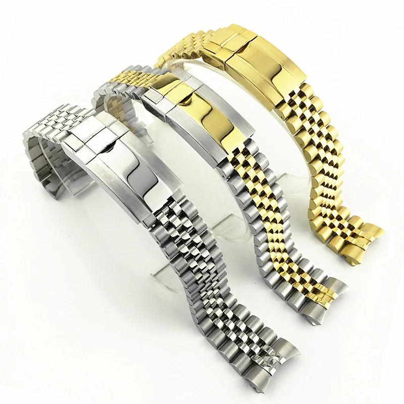 20mm Stainless Steel Replacement Wrist Watch Band watchband Strap Bracelet Jubilee with Oyster Clasp For Rolex GMT Master II | Наручные