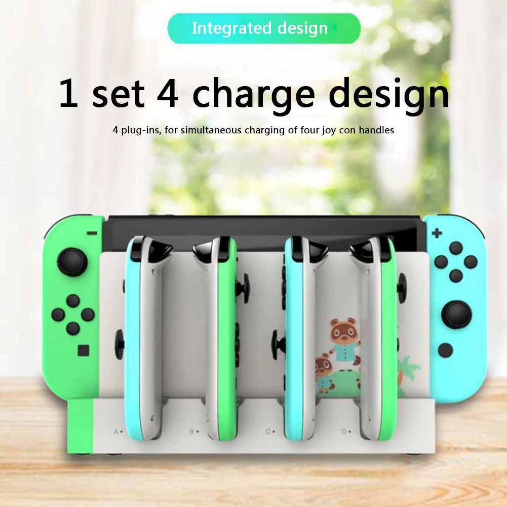 

Ipega Game Controller Charger Charging Dock PG-9186A Charger Stand Station for 1 to 4 Nintendo Switch Joy Con Charging Accessory