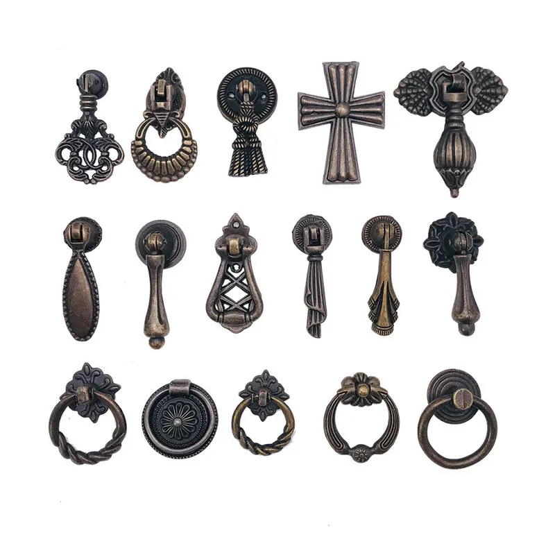 1x обустройство дома ретро кухонный ящик шкаф дверная ручка мебель бронзовые