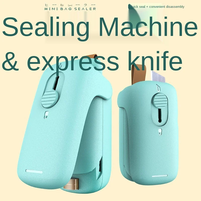 

Bag Sealer Mini Handheld Bag Heat Vacuum Sealer 2 In 1 Heat Sealer & Cutter Portable Bag Resealer Machine Food Saver