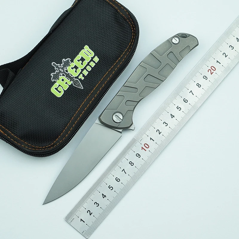 Складной нож Green thorn F95 рукоятка из титанового сплава клинок K110 для кемпинга