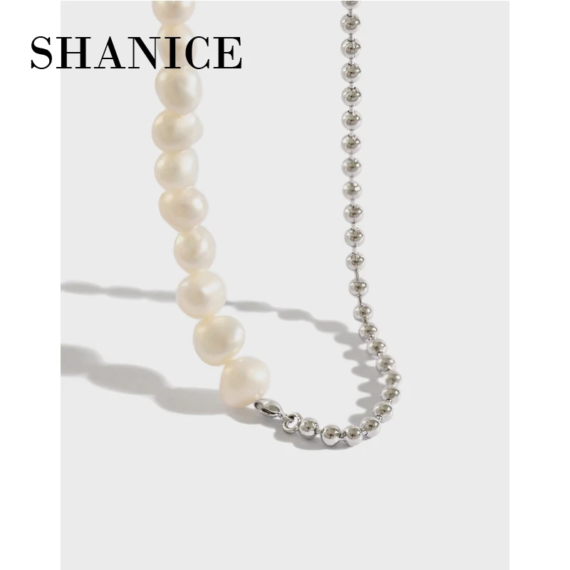 Шанис INS Мода чистого серебра 925 пробы серебро барокко Пресноводная жемчужина