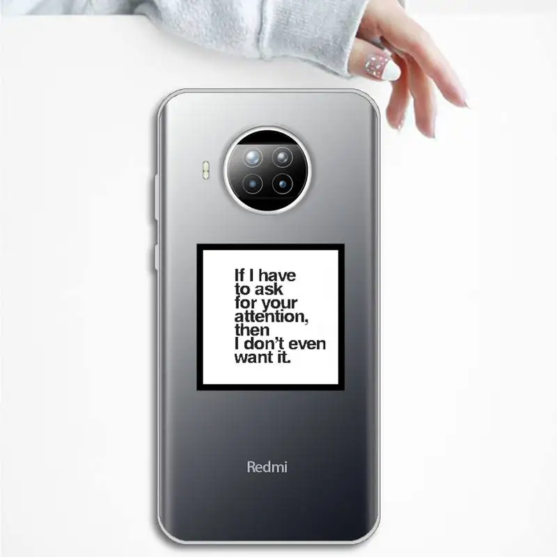 

Positive Good Vibe Happy Trust Funny Phone Case Transparent for Xiaomi Redmi note 10 t 8 9 pro lite 11