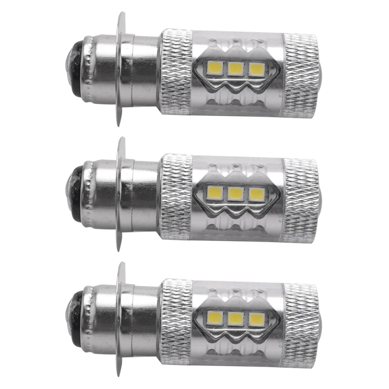 

3X H6 12V Xenon White P15D-1/H6M 80W Fog Light Bulb Auto Indicator Lamp 6000k Auto LED Parking 12V Replace Xenon Light