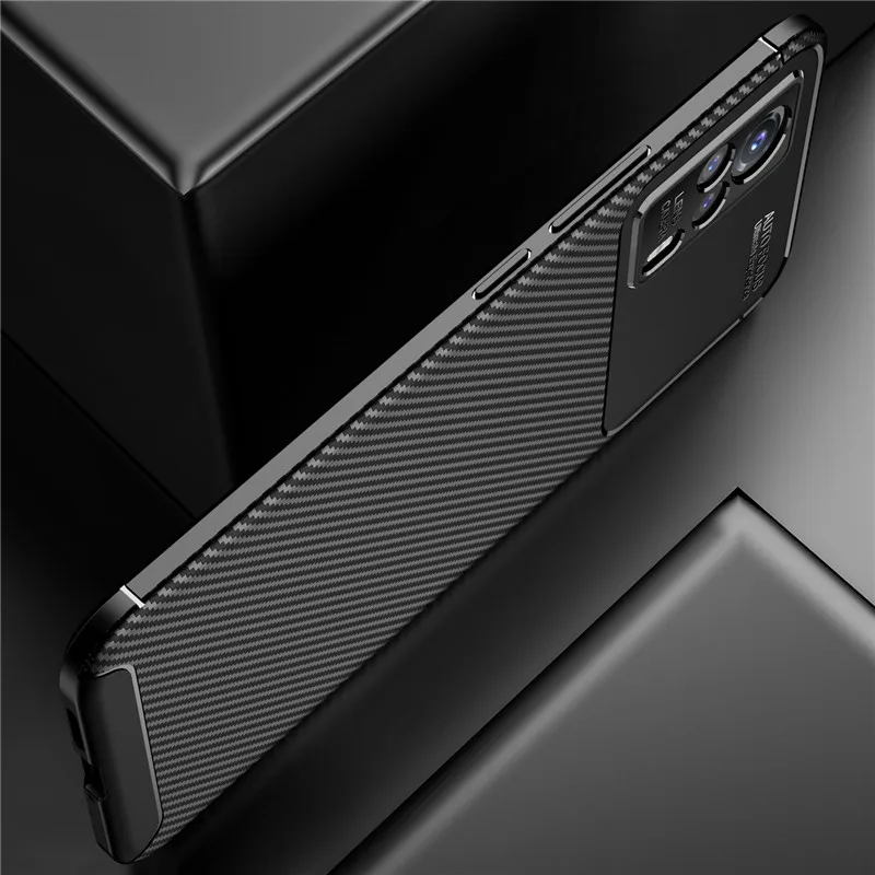 Чехол из углеродного волокна для ViVo Y20 чехол Y20S Y70S Y51S IQOO U1 U1X X50 Pro Plus V19 Y50 мягкий