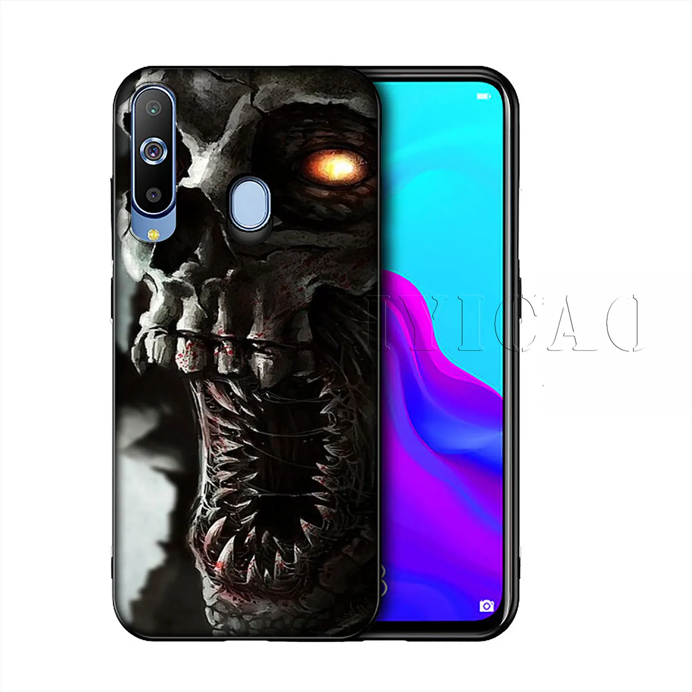 Мрачный смерть с косой Скелет Забавный Мягкий силиконовый чехол для samsung Galaxy Note 10