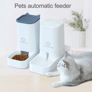 Pets automatic feeder cats dog water feeder automatic food feeder disassemble design anti-stuck automatic feeding bowl
