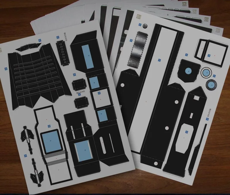 Бумажная модель оружия Пистолет Маузер 1:1 оружие ручной работы