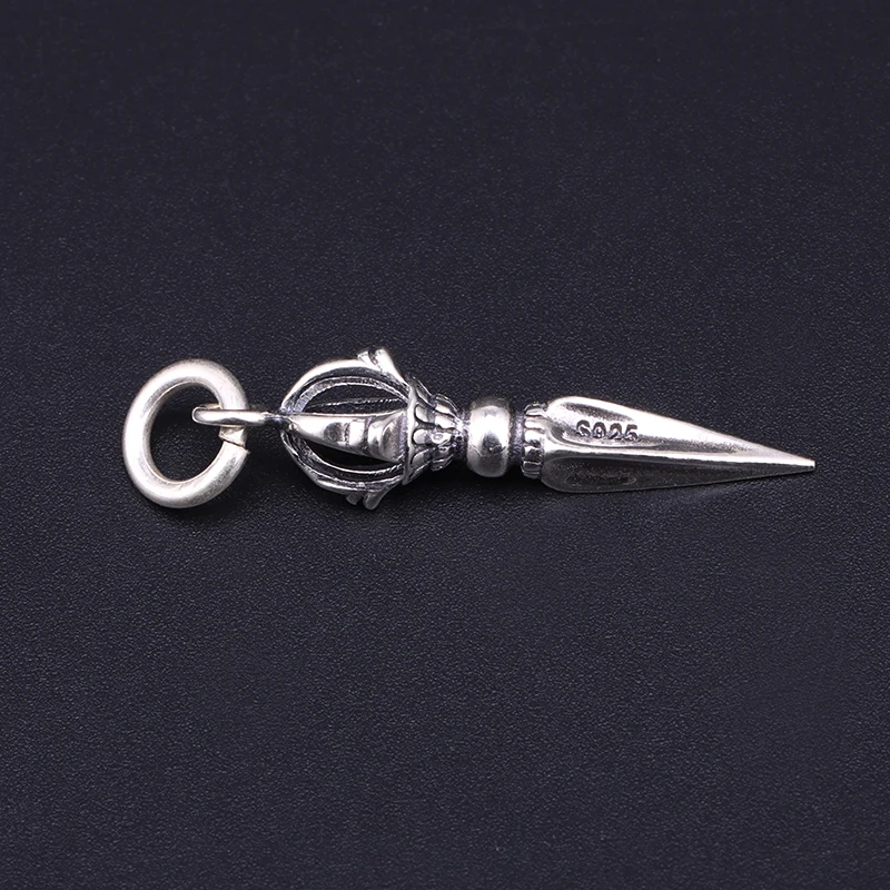 Серебряная бижутерия 925 пробы тайская серебряная подвеска винтажная скипетр для