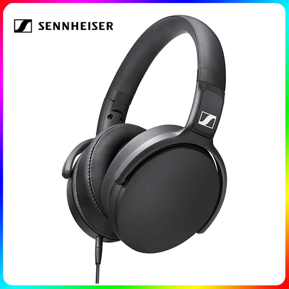 

Sennheiser HD 400S Around-Ear Headphones Noise Isolation Earphone Stereo Music Foldable Sport Headset Deep Bass for Mobile Phone