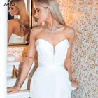 LORIE сексуальные свадебные платья с открытыми плечами с высоким Боковым Разрезом без рукавов сердечком облегающие Свадебные платья Прямые Вечерние платья