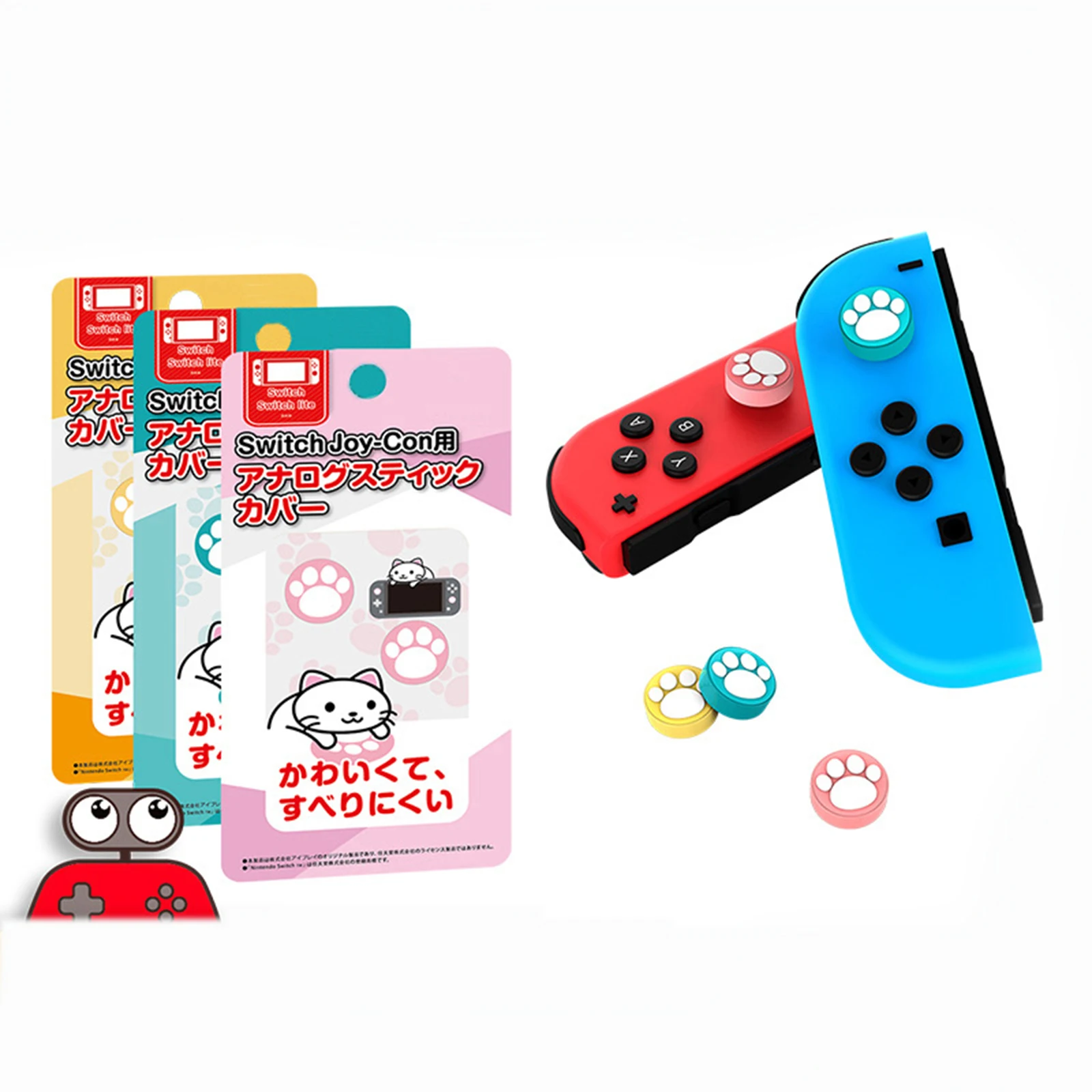 Колпачок для захвата большого пальца Nintendo Switch &amp Lite NS Joy-Con джойстика Мультяшные