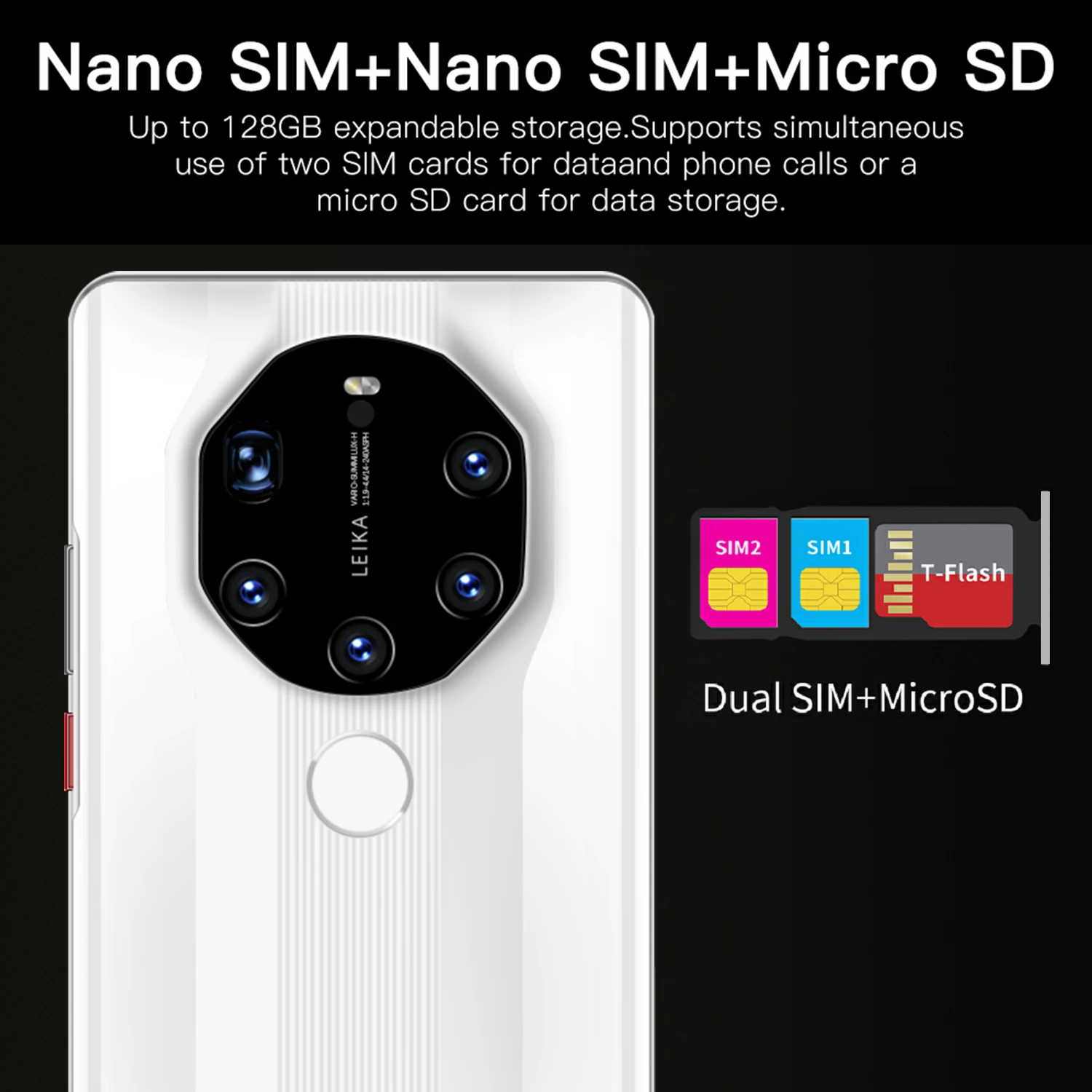 

Smartpones Huawa Mate40 RS Global Version Snapdragon888 16G 512G Dual SIM Android10 Finger Print 6800mAh Mobile Phone