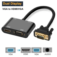 3 in 1 vga to hdmi compatiblevgaaudio output multi port display synchronization for conference presentation teaching hdtv