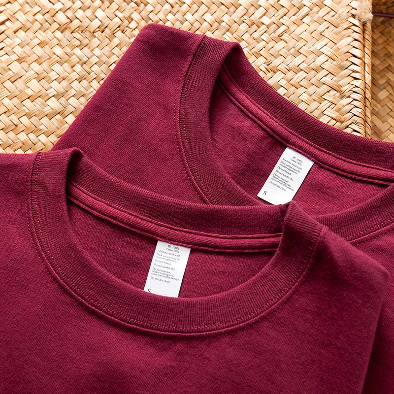 Толстые футболки в японском стиле из 100% хлопка однотонная Мягкая Повседневная