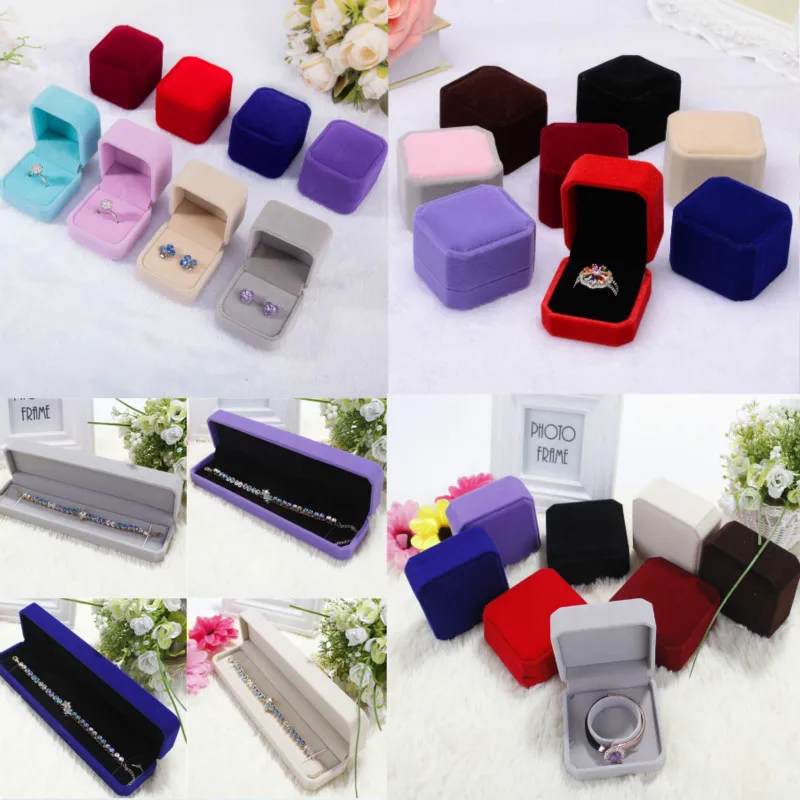 Бархатный органайзер для хранения ювелирных изделий сережек ожерелий браслетов