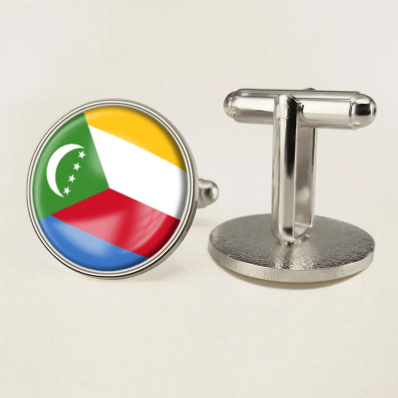 Герб Коморские Острова Комор карта национальный флаг эмблема запонки | Украшения