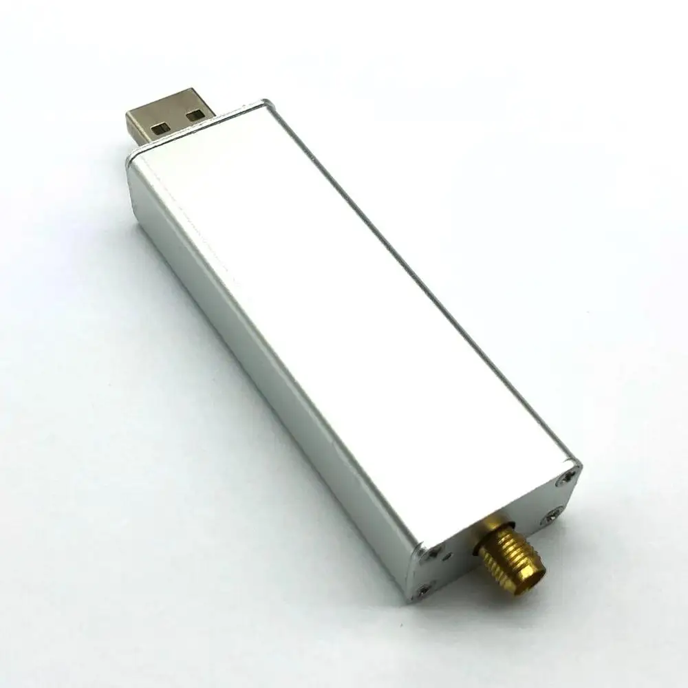 

0.5ppm TCXO RTL SDR Receiver 0.1MHz-1.7GHz USB RTL-SDR Dongle R820t2 TCXO SMA MJZSEE A300U Tester -Silver