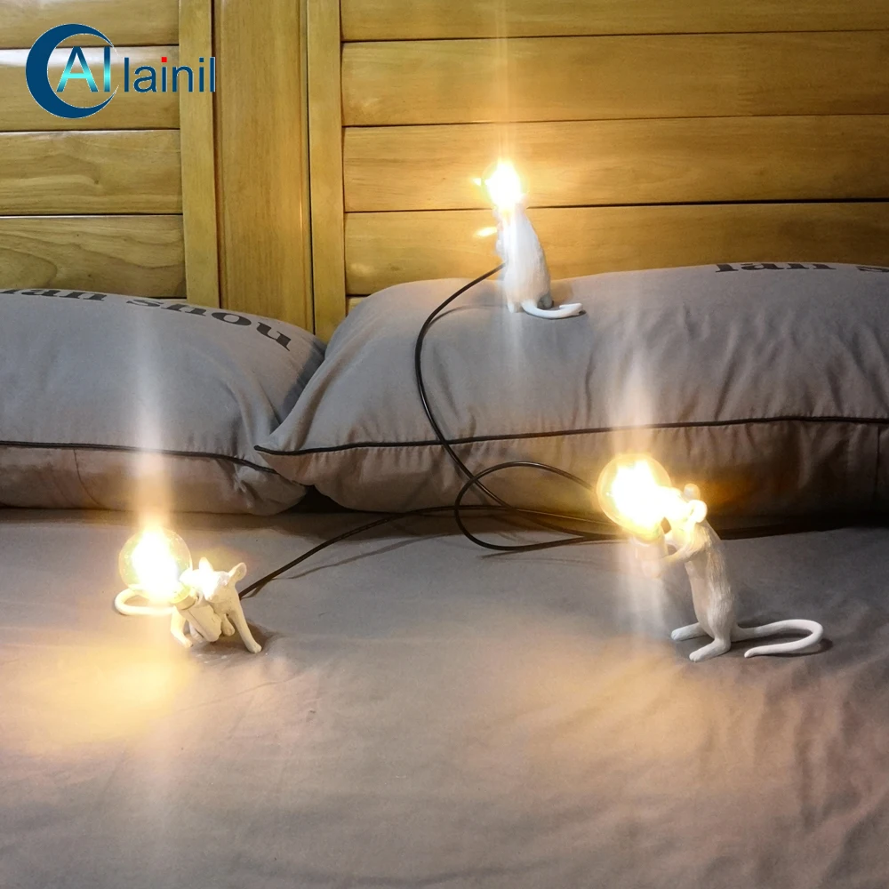 (3 шт./упак.) 5В USB современные смолы стол с мышкой лампа безопасная и прекрасный