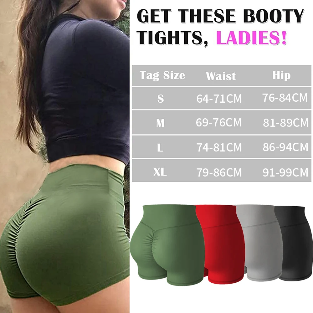 2022 High Waist Sexy Women's Sports Shorts Athletic Gym Workout Fitness Yoga Leggings Briefs Athletic Breathable Skinny Shorts