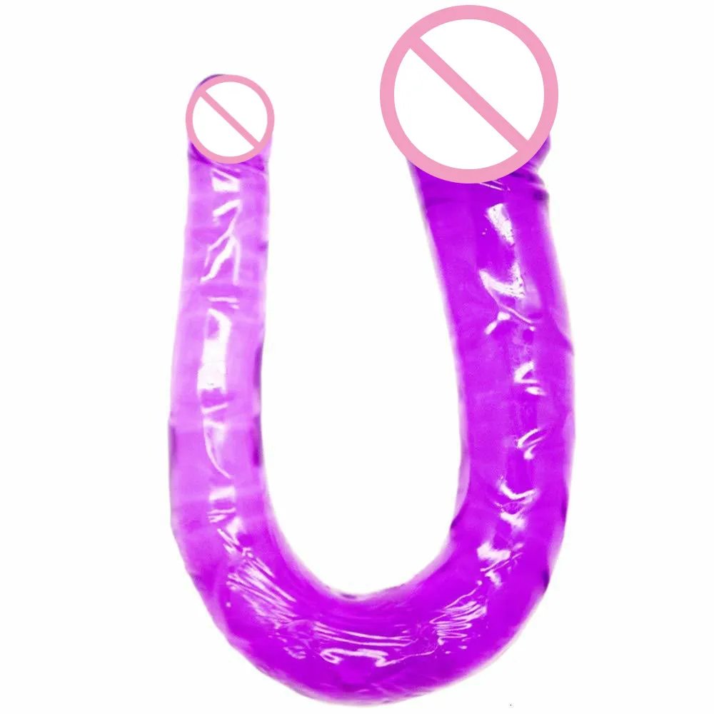 Для женщин 13 ”маленький анальный и влагалище изогнутый двойной фаллоимитатор с