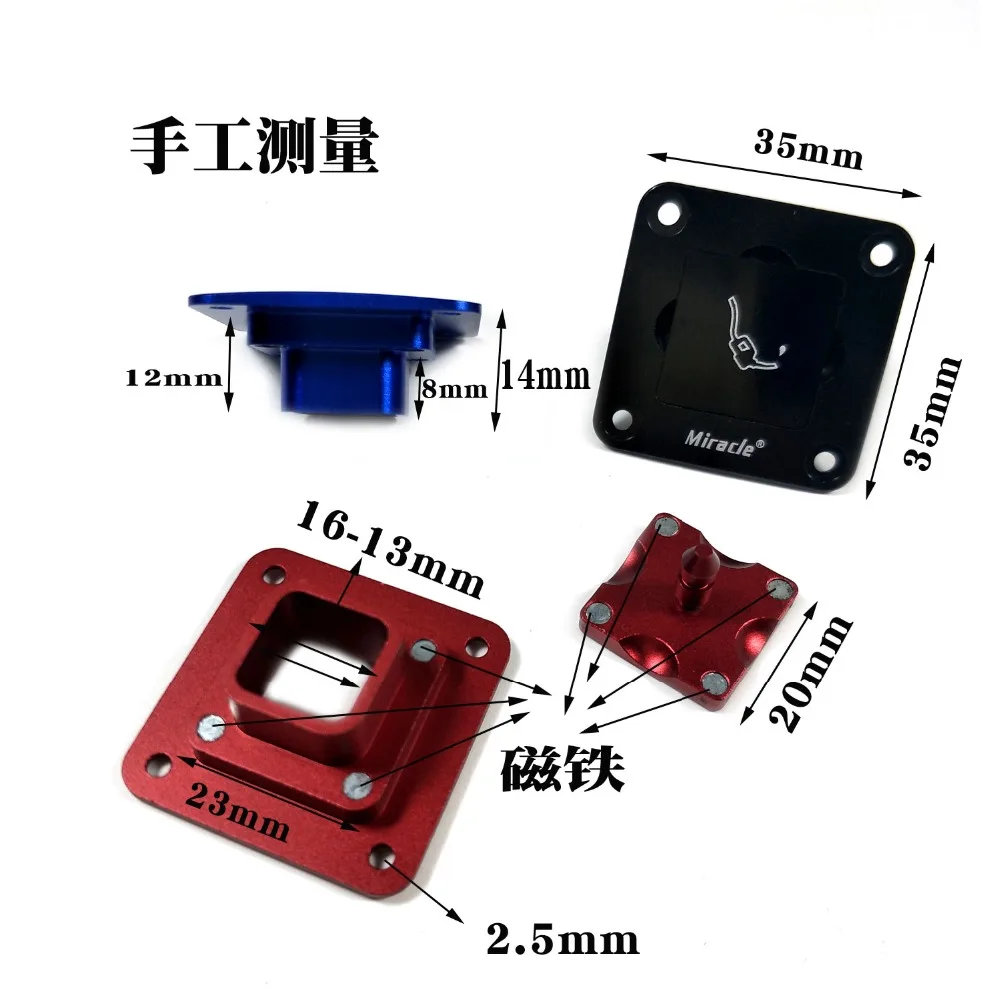 Miracle CNC Алюминиевый металлический топливный точечный квадрат для RC Самолет с