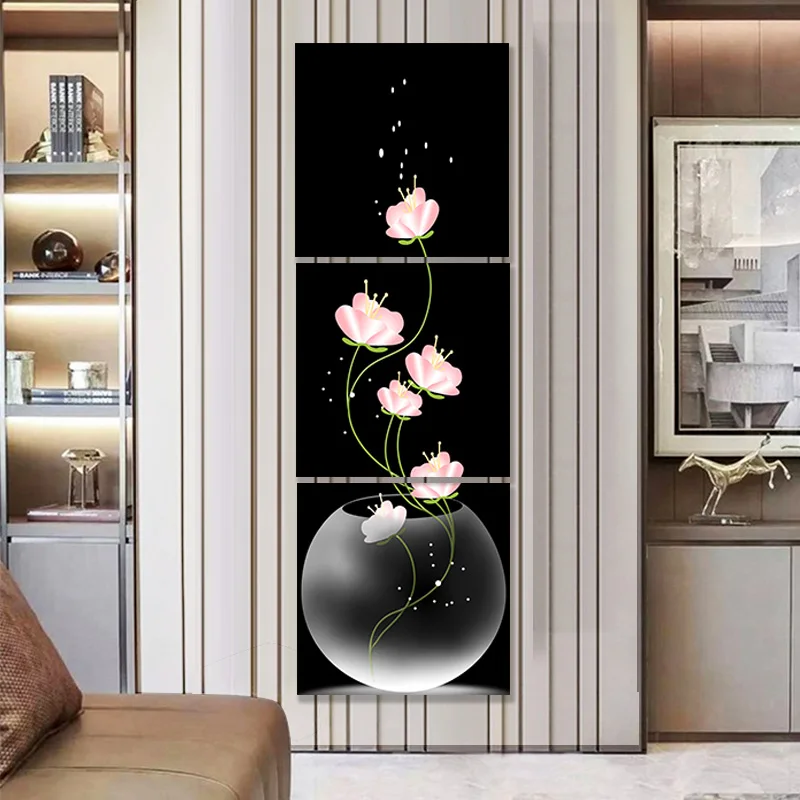 Conisi Скандинавская Цветочная ваза художественные настенные картины на холсте