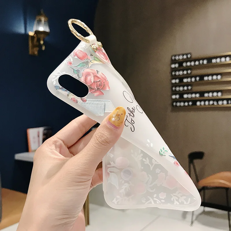 Чехол-накладка с ремешком на запястье для Samsung Galaxy S20 Note 8 9 10 S8 S9 S10 Plus | Мобильные