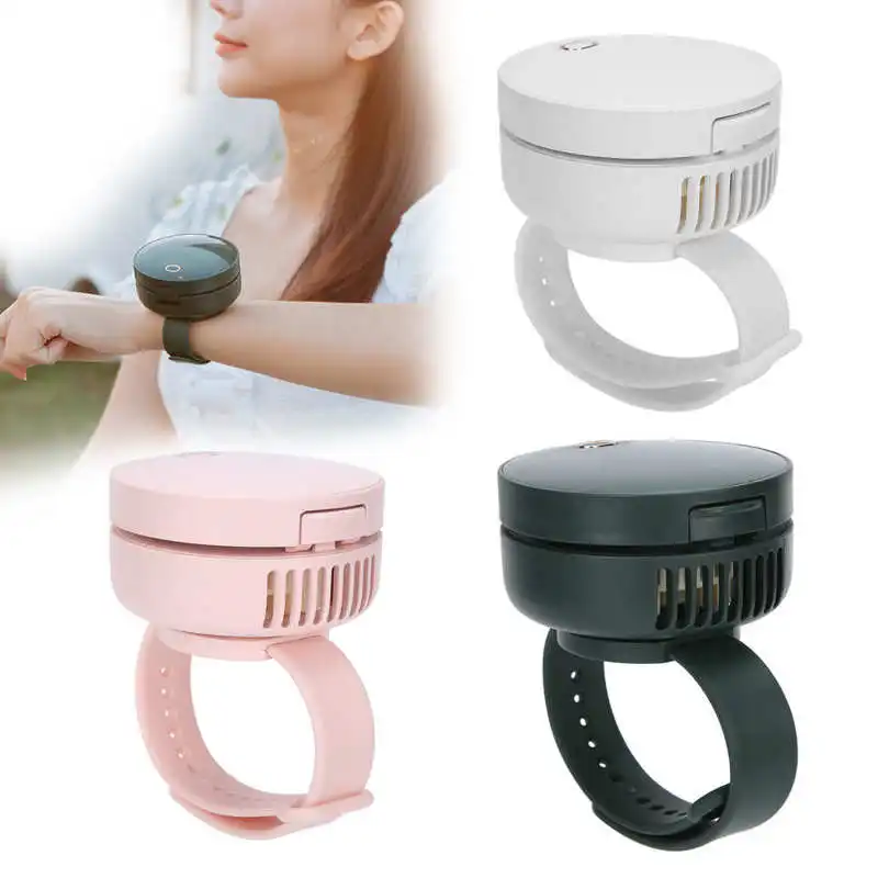 Зарядка через USB Прекрасный наручные мини вентилятор для быстрого охлаждения 3