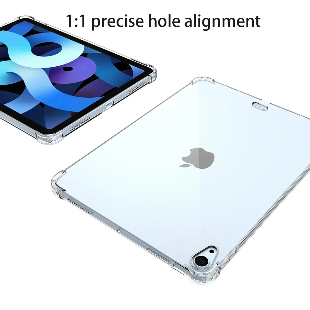 Противоударный силиконовый чехол для Apple iPad Air 4 5 10 9 7-го 8-го 9-го поколения 2 гибкий