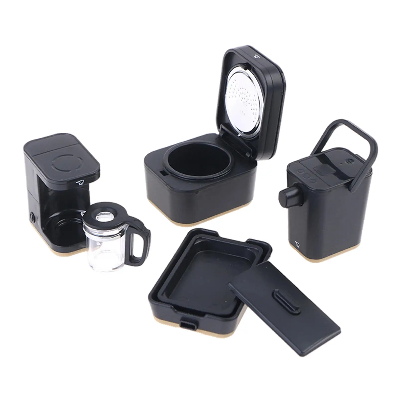 

Коллекция 1/12 года, миниатюрная техника для кукольного домика, игрушечный набор «сделай сам», зеркальная рисоварка для девочек