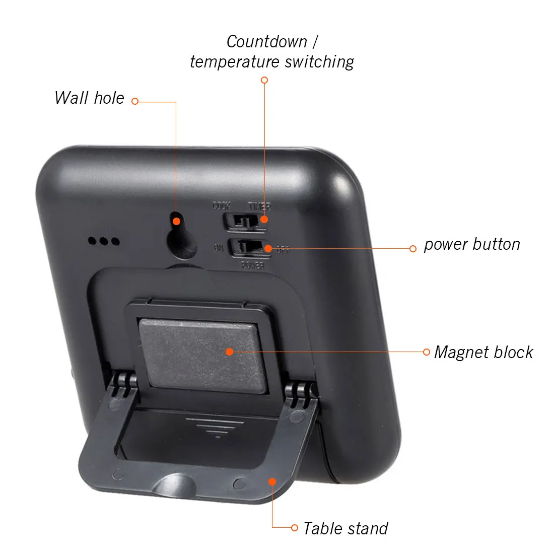 Профессиональный цифровой термометр с таймером функциями мгновенное считывание