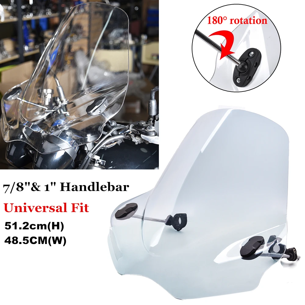 Универсальный кронштейн для лобового стекла 7/8 ɱ ''руль Harley Honda Yamaha Kawasaki Ducati