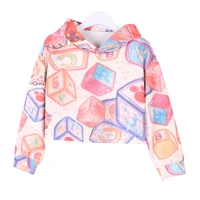 ircomll 2021 spring kids clothes girls hoodies sweatshirt tie dye long sleeve rubiks cube print clothes for teens
