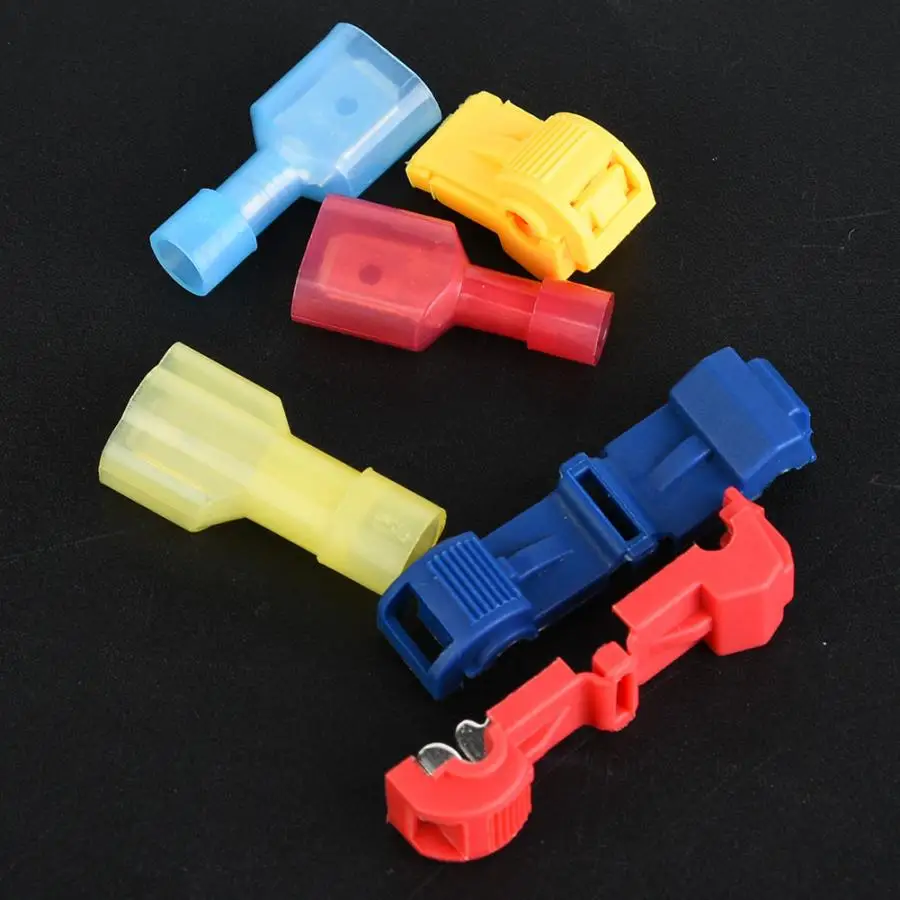 Обжимной разъем 120 шт. клеммы быстрого соединения красный синий желтый гнездовой