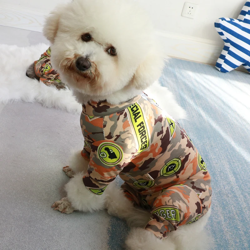 Комбинезон для собаки тонкий комбинезон из 100% хлопка одежда щенков защищает