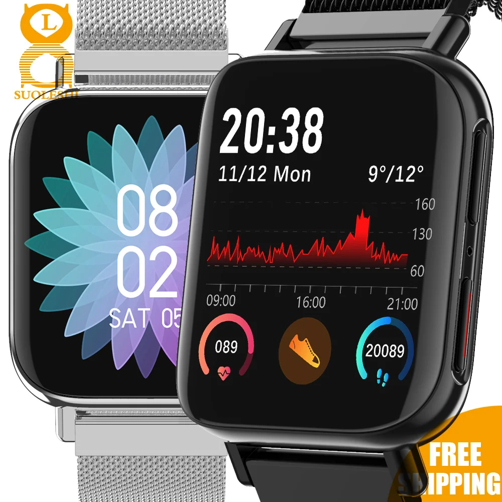 

Смарт-часы с циферблатом, изогнутым экраном и Пульсометром