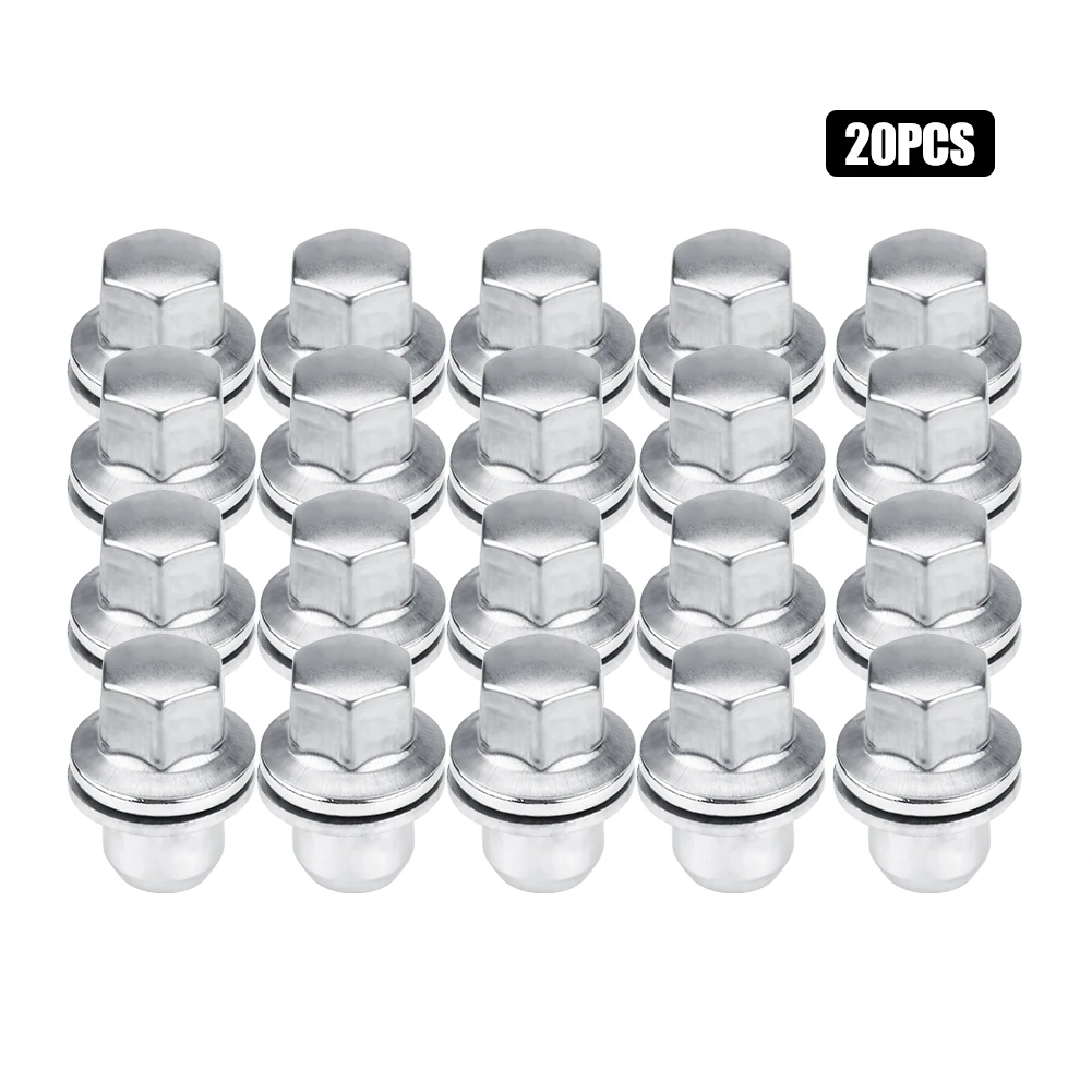 

20 Pcs Car Stainless Steel Wheel Nut for Land Rover Discovery 3 4 5 Range Rover Sport LR068126