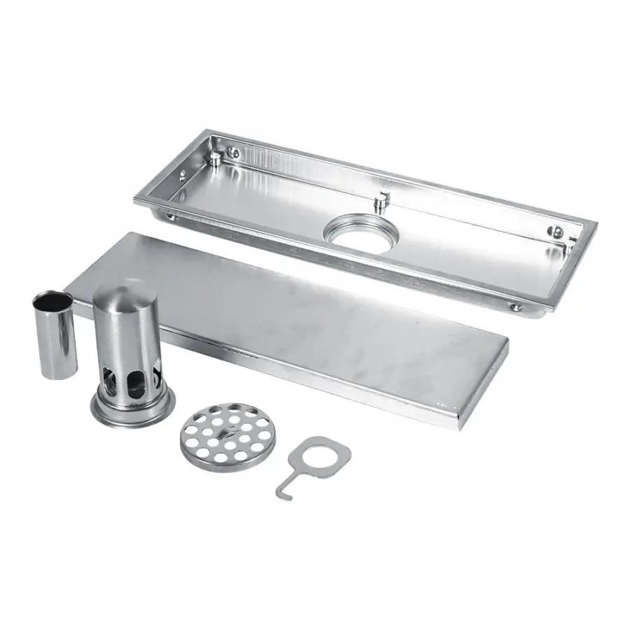Floor Drain Cover 30 * 11cm Linear Shower Tile Insert Channel for Bathroom Kitchen Accessories | Обустройство дома