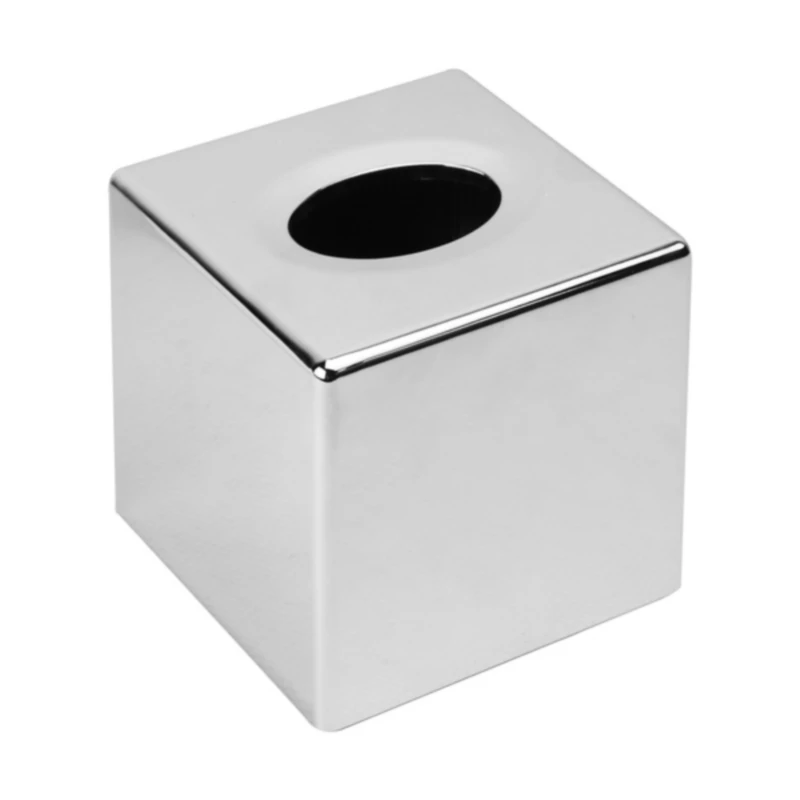 Caja de almacenamiento de pa&ntilde;uelos de escritorio, galvanizado para soporte de rollo de papel higi&eacute;nico sala de estar, ba&ntilde;o, Hotel, nuevo-1