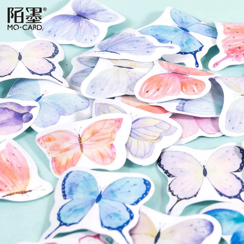 46 шт./упак. Kawaii Cute Butterfly мини наклейки альбом дневник в стиле Скрапбукинг Label