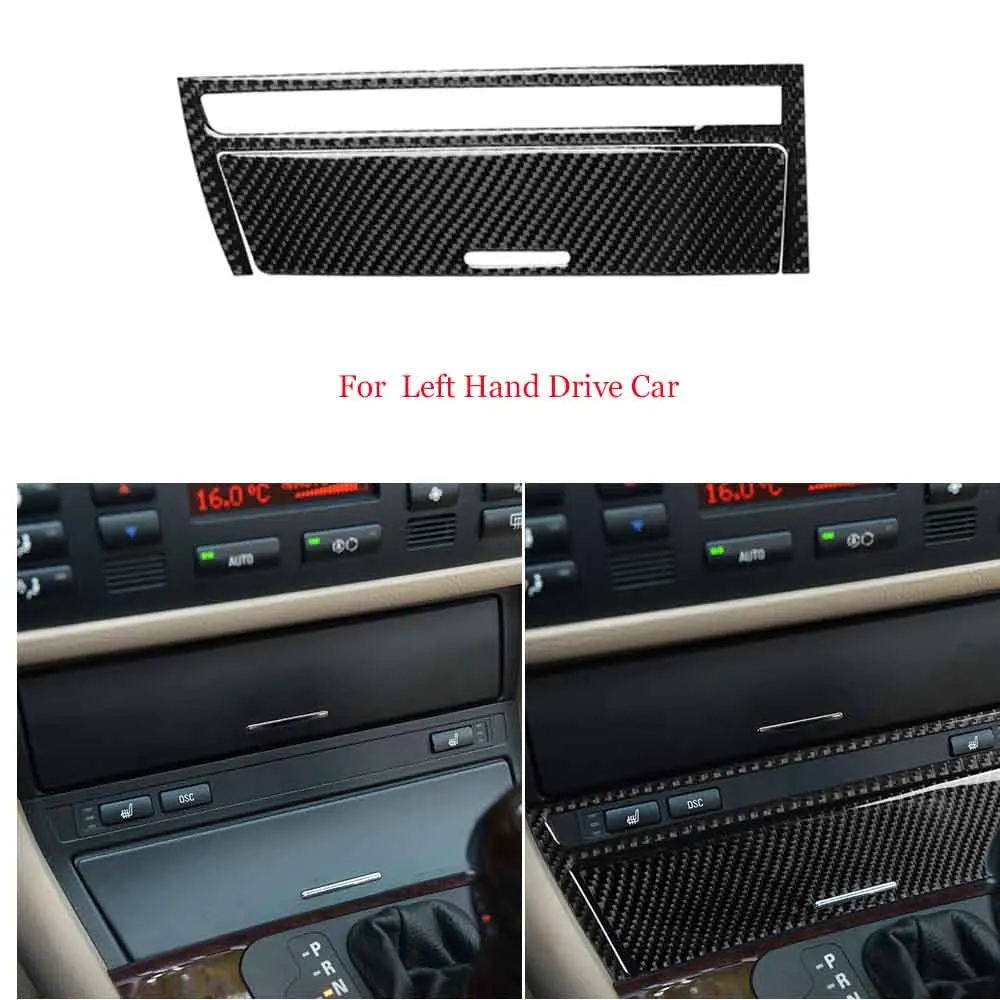 Для BMW E46 3 серии 98-05 4-дверная центральная консоль из углеродного волокна Коробка
