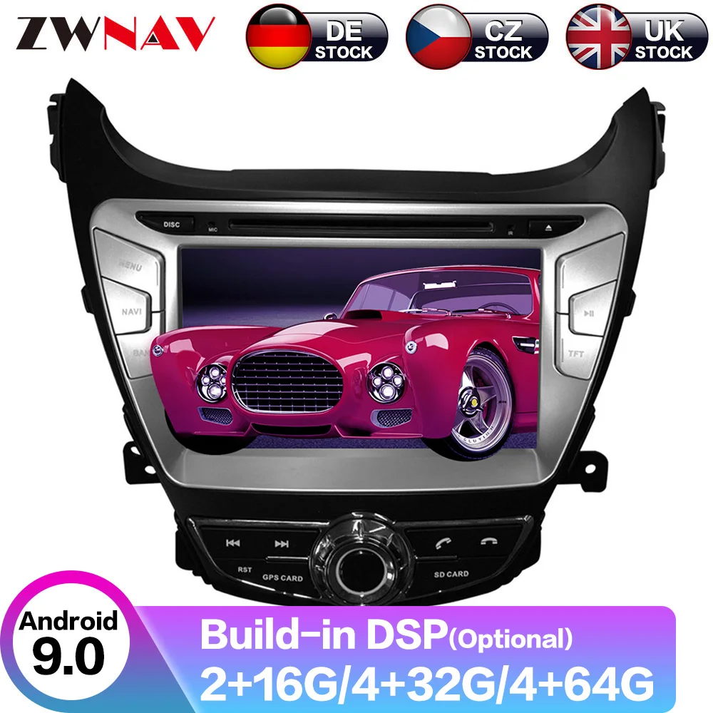 Головное устройство на Android 9 64 ГБ GPS навигация автомобильный радиоплеер для Hyundai