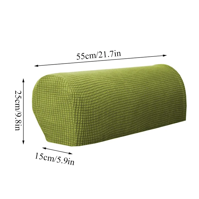 

2Pcs Armrest Covers Stretch Set Chair Sofa Arm Protectors Armchair Covers Solid Couch Cover Removable Wholease