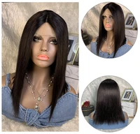 bliss lace front wigs bob straight human hair wig brazilian remy%c2%a0 hair short pixie cut for black women closure wig