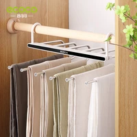 ecoco multifunctional bedroom organizer heavy duty pants skirt slack hangers trousers hanger with suit pants storage rack