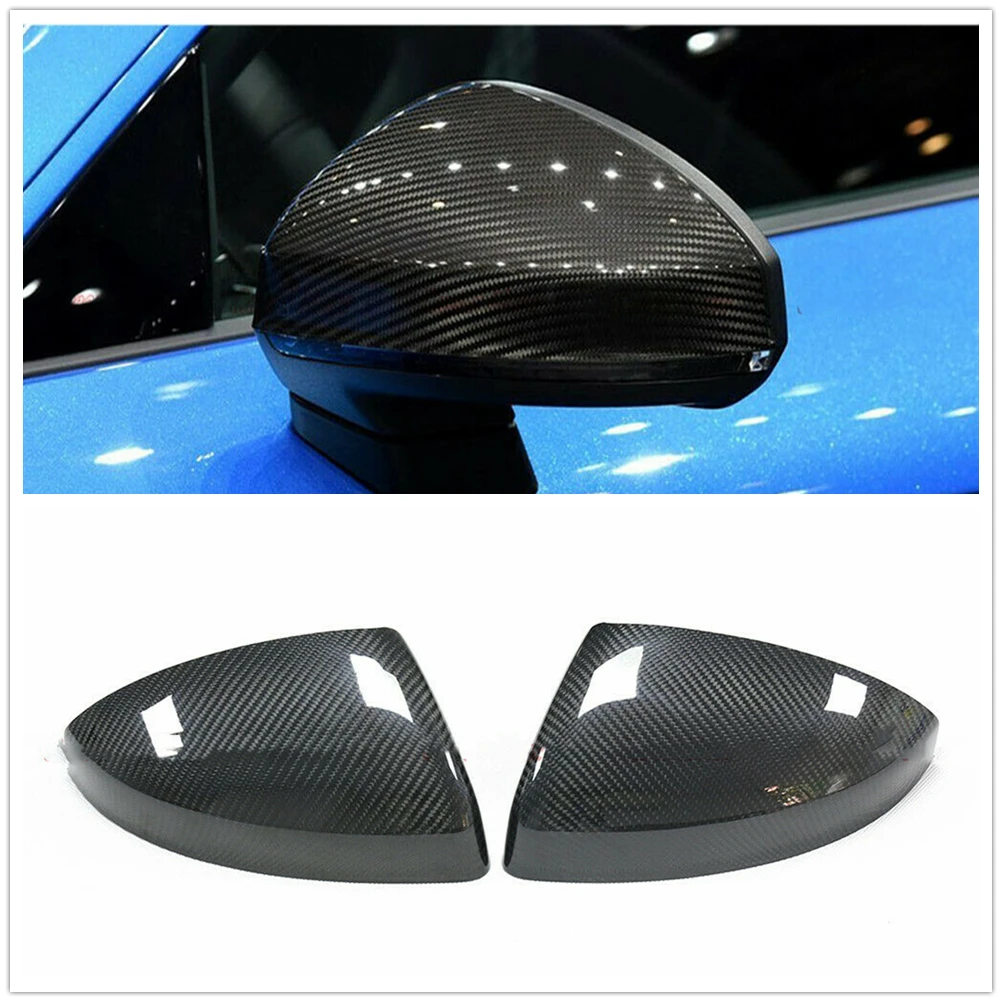 

For Audi MK3 R8 TT TTS 2015+ Carbon Fiber Mirror Cover Non Lamp Car Exterior Rear View Cap Rearview Reverse Shell Case Add On