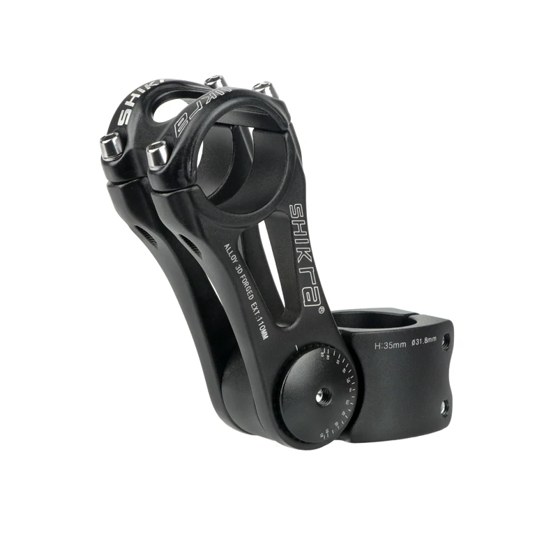 SHIKRA SK01 Bicycle Stem Mtb Power Road Mountain Bike Stem Adjustable Bridge Pipe Handlebar Table 31.8/28.6*90/110/145MM Riser