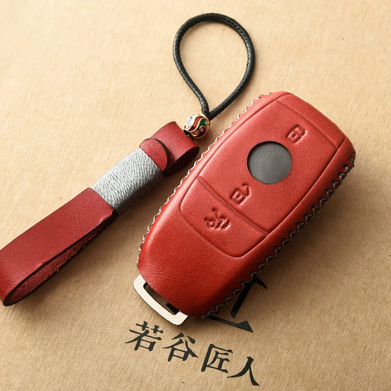 Натуральная кожа чехол ключа дистанционного управления автомобилем для Mercedes Benz